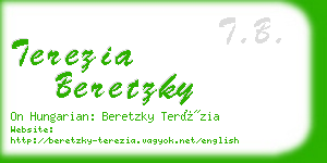 terezia beretzky business card